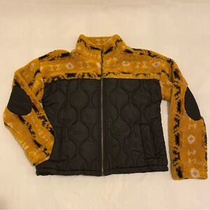 Thread & Supply Yellow Aztec Full Zip Jacket Women’s Size S